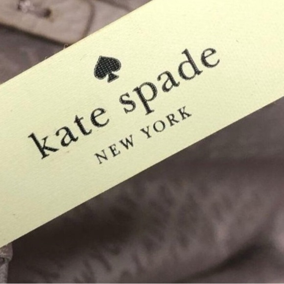 Kate Spade New York Chester Street Pebble Leather Satchel EUC Almond, Black Trim - Picture 5 of 6